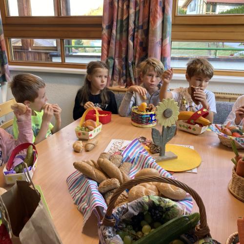 Erntedank in der Schule